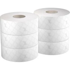 Kimberly-Clark Toilettenpapier Scott Essential, 8511, Jumbo, 2-lagig, Tissue, 380m, 6 Rollen -Franz-Mensch Shop 0044f61aeec20bc75c15431e7a22dc8be97c5226 toilettenpapier scott essential 8511
