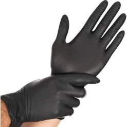 Franz-Mensch Einmalhandschuhe Safe Light, 27018, Nitril, Puderfrei, Schwarz, 100 Stück, Größe L -Franz-Mensch Shop 01f57e2e967a81e1da78c7222a2f7ea9cc8c9008 einmalhandschuhe franz mensch safe light 27018