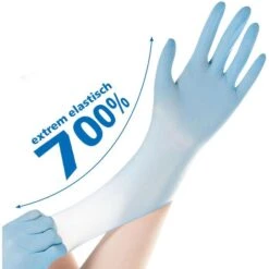 Franz-Mensch Einmalhandschuhe Safe Super Stretch, Nitril, Puderfrei, Blau, 100 Stück, Größe XS -Franz-Mensch Shop 03d3e5e3bafff78935fda510af4bfb64096ff574 einmalhandschuhe franz mensch safe super stretch