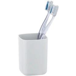 Wenko Zahnputzbecher Barcelona, Kunststoff, Weiß