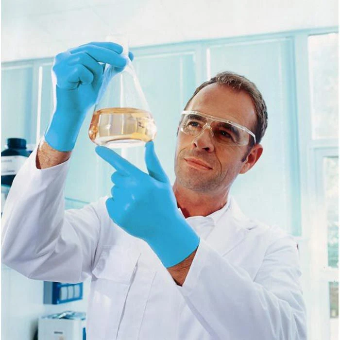 Uvex Einmalhandschuhe U-fit Nitril, Puderfrei, Chemikalienschutzhandschuh, Blau, 100 Stück, Gr. L 7 Uvex Einmalhandschuhe U-fit Nitril, Puderfrei, Chemikalienschutzhandschuh, Blau, 100 Stück, Gr. L – Bild 5