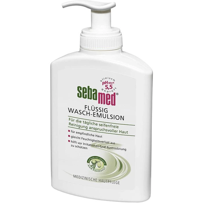 Sebamed Seife Flüssig Wasch-Emulsion Olive, Flüssigseife, Pumpspender, 200ml 7 Sebamed Seife Flüssig Wasch-Emulsion Olive, Flüssigseife, Pumpspender, 200ml – Bild 5