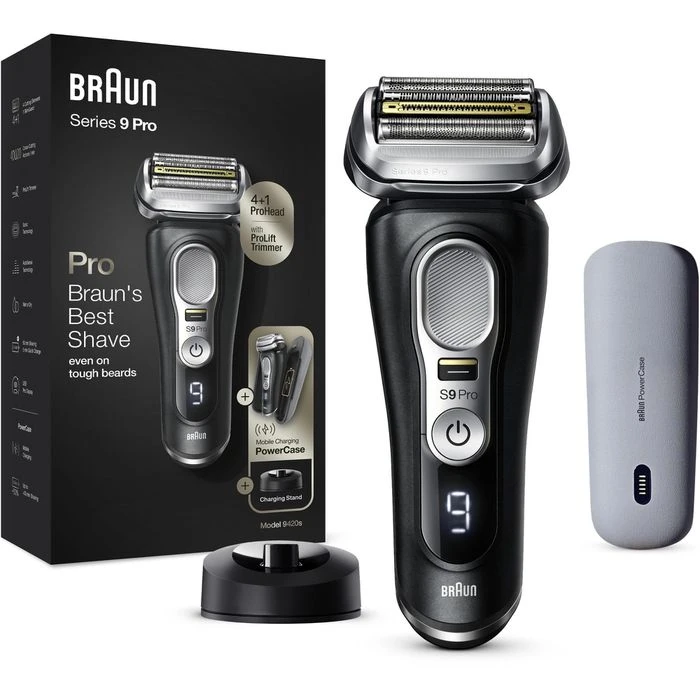 Braun Elektrorasierer Series 9 Pro Premium 9420s, Wet & Dry, 4+1 Scherkopf, Mit Trimmer & PowerCase 3 Braun Elektrorasierer Series 9 Pro Premium 9420s, Wet & Dry, 4+1 Scherkopf, Mit Trimmer & PowerCase