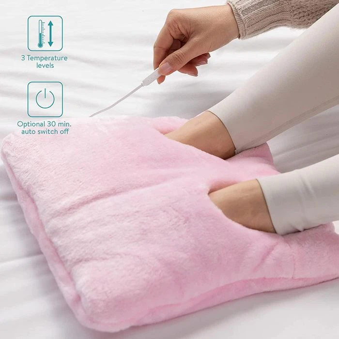 Navaris Fußwärmer Fußheizung, Pink, Elektrisch, 3 Temperaturstufen, Mit USB-Anschluss 5 Navaris Fußwärmer Fußheizung, Pink, Elektrisch, 3 Temperaturstufen, Mit USB-Anschluss – Bild 3