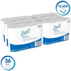 Kimberly-Clark Scott Toilettenpapier Control 8518, 3-lagig, Tissue, 350 Blatt, 36 Rollen -Franz-Mensch Shop 153e82430cf4bfcf6a71715aafbff4c3fabaf17e toilettenpapier scott control 8518