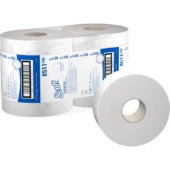 Kimberly-Clark Toilettenpapier Scott Essential, 8511, Jumbo, 2-lagig, Tissue, 380m, 6 Rollen