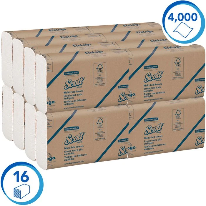 Kimberly-Clark Papierhandtücher Scott, 1804, 1-lagig, Multifold-Falz, 23,5 X 23,0cm, 4000 Stück 6 Kimberly-Clark Papierhandtücher Scott, 1804, 1-lagig, Multifold-Falz, 23,5 X 23,0cm, 4000 Stück – Bild 5