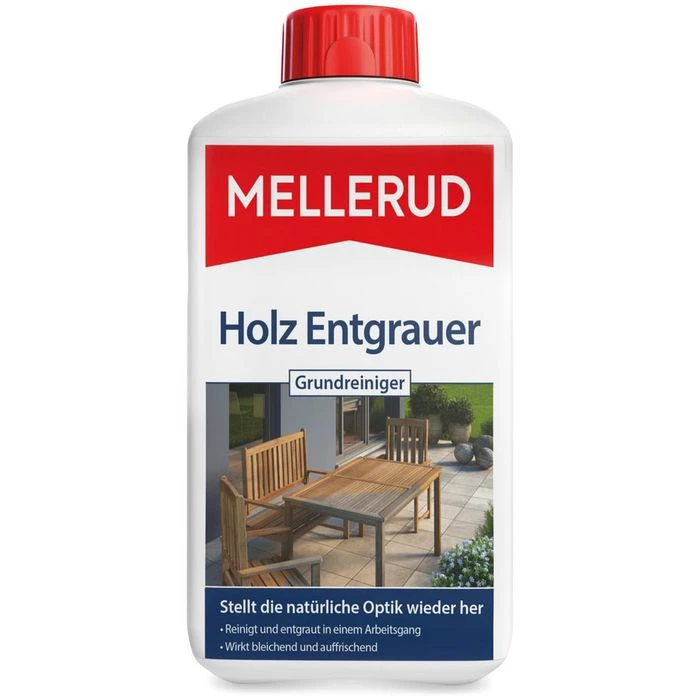 Mellerud Holzreiniger Holz Entgrauer Grundreiniger, Für Alle Hölzer, 2001002756, 1 Liter 3 Mellerud Holzreiniger Holz Entgrauer Grundreiniger, Für Alle Hölzer, 2001002756, 1 Liter