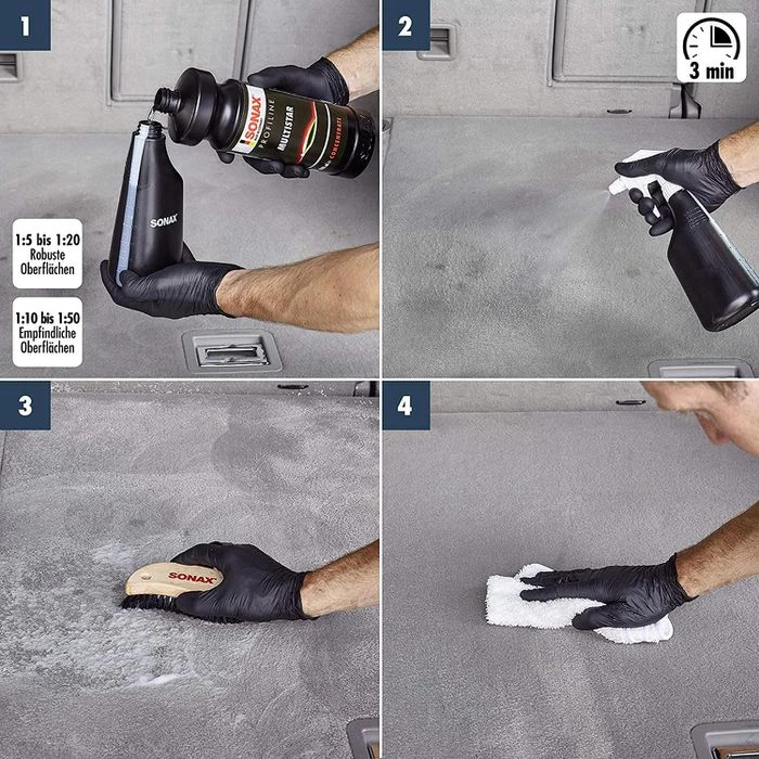 Sonax Universalreiniger Profiline Multistar, Kraftreiniger, Konzentrat, 06273410, 1 Liter 5 Sonax Universalreiniger Profiline Multistar, Kraftreiniger, Konzentrat, 06273410, 1 Liter – Bild 3