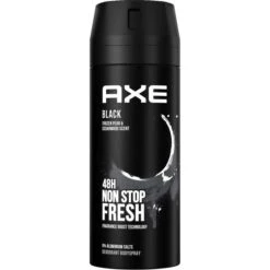 Axe Deodorant Bodyspray Black, 150ml, Für Herren, Ohne Aluminium, Spray