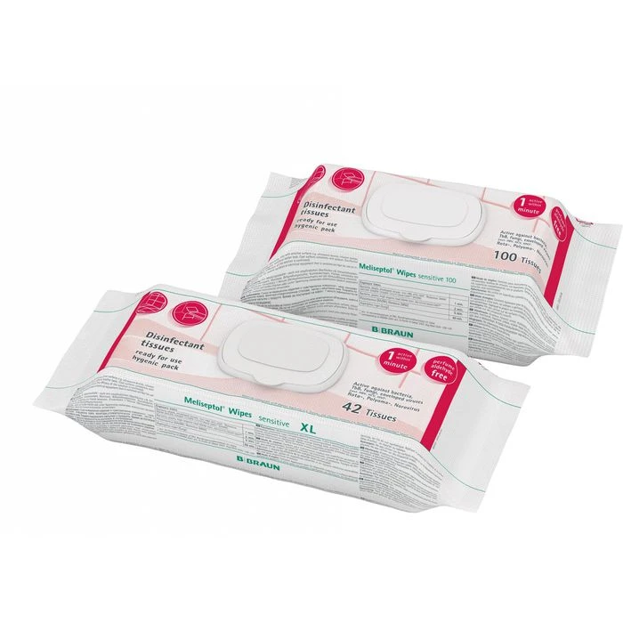 B.Braun Desinfektionstücher Meliseptol Wipes, Sensitive, Für Flächen, 18 X 20 Cm, 100 Tücher 4 B.Braun Desinfektionstücher Meliseptol Wipes, Sensitive, Für Flächen, 18 X 20 Cm, 100 Tücher – Bild 2