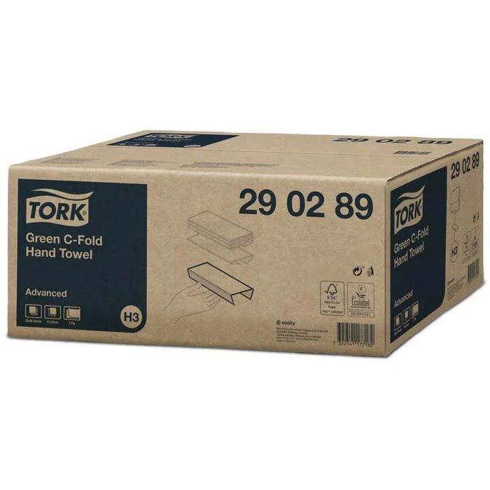 Tork Papierhandtücher Advanced, 290289, H3, Grün, 2-lagig, Lagen-Falz, 25 X 41,4 Cm, 1920 Stück 6 Tork Papierhandtücher Advanced, 290289, H3, Grün, 2-lagig, Lagen-Falz, 25 X 41,4 Cm, 1920 Stück – Bild 4