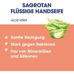 Sagrotan Seife Sanft Zur Haut, Aloe Vera, Flüssigseife, Pumpspender, Antibakteriell, 250ml -Franz-Mensch Shop 29f11cbf4b36b2ae735740a49c5685781f8a1a29 seife sagrotan sanft zur haut aloe vera