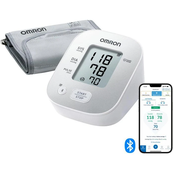 OMRON Blutdruckmessgerät X2 Smart, Oberarm, Messung Vollautomatisch, Bluetooth 3 OMRON Blutdruckmessgerät X2 Smart, Oberarm, Messung Vollautomatisch, Bluetooth