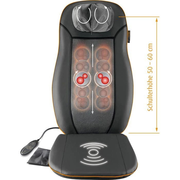 Medisana Massageauflage MCN Mit Wärmefunktion, Shiatsu Rückenmassage, Nackenmassage 4 Medisana Massageauflage MCN Mit Wärmefunktion, Shiatsu Rückenmassage, Nackenmassage – Bild 2