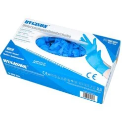 HYGISUN Einmalhandschuhe Intco Nitril, Puderfrei, Blau, 100 Stück, Größe M -Franz-Mensch Shop 2caee63982d2ab13da6b302a3512c06400bf17b9 einmalhandschuhe hygisun intco nitril puderfrei