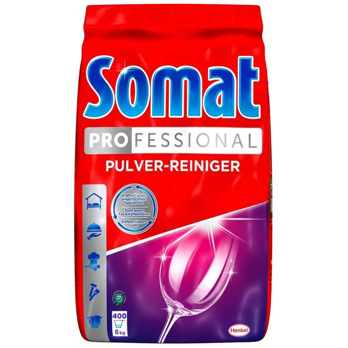 Somat Spülmaschinenpulver Professional, Geschirr-Reiniger, 8 Kg 3 Somat Spülmaschinenpulver Professional, Geschirr-Reiniger, 8 Kg