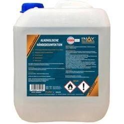 INOX 5100540, Alkoholisch, Schnelldesinfektion Für Hände, 5 Liter, Desinfektionsmittel
