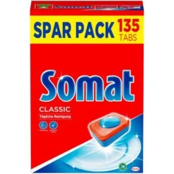 Somat Spülmaschinentabs Classic, Geschirr-Reiniger, 135 Tabs