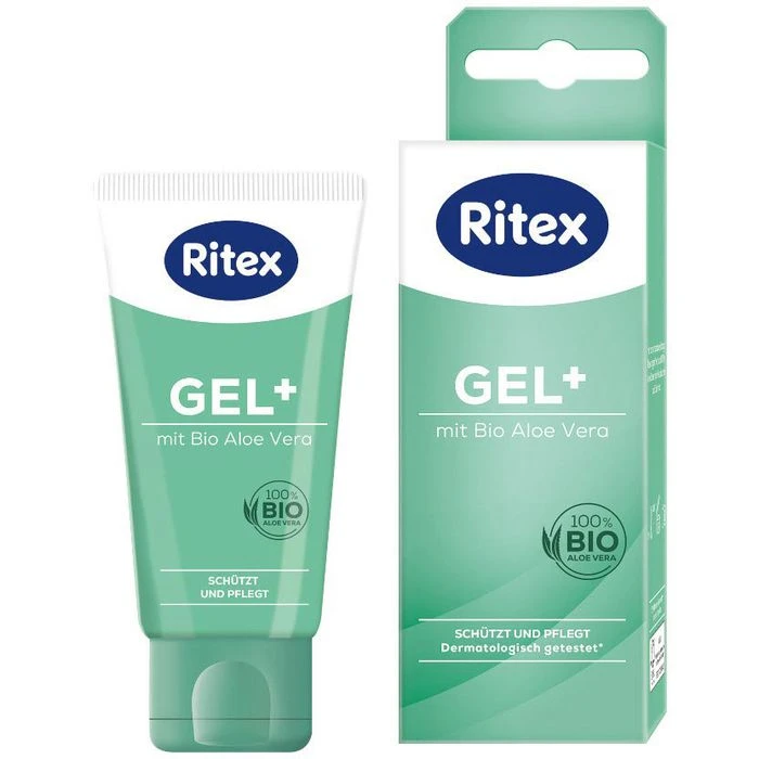 Ritex Gleitgel GEL+ Mit Aloe Vera, 50 Ml, Wasserbasierend 3 Ritex Gleitgel GEL+ Mit Aloe Vera, 50 Ml, Wasserbasierend