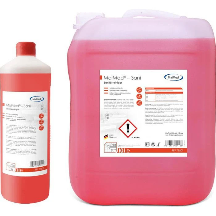 MaiMed Badreiniger MyClean Sani, 79801, Sanitärreiniger, Gegen Kalk Und Schmutz, 10 Liter 4 MaiMed Badreiniger MyClean Sani, 79801, Sanitärreiniger, Gegen Kalk Und Schmutz, 10 Liter – Bild 2