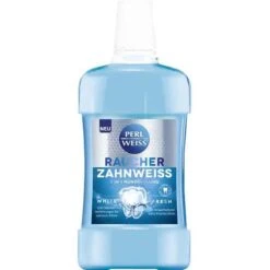 Perlweiss Mundspülung Raucher Zahnweiss, 2in1 Mundspüllösung, 500ml