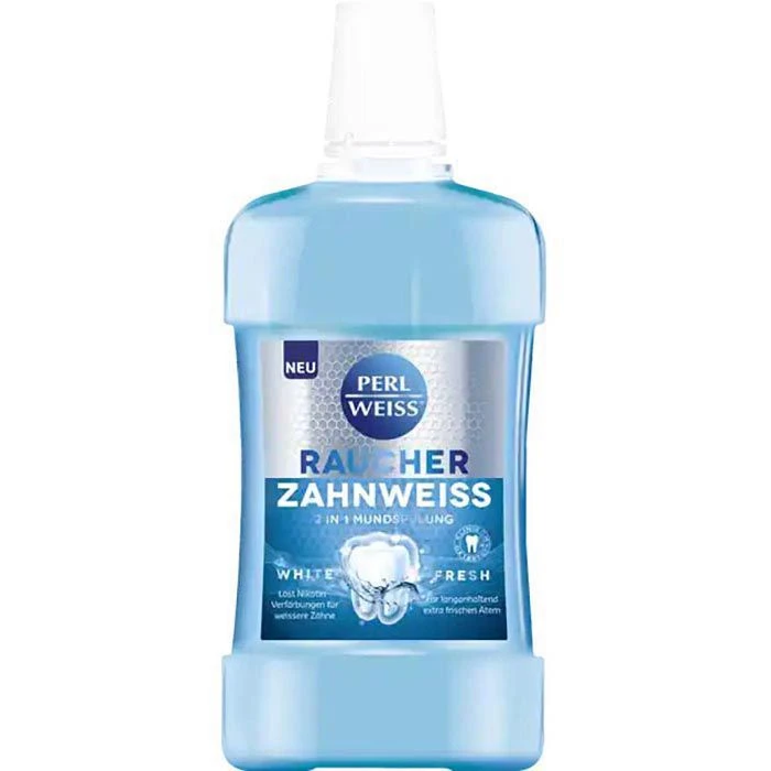 Perlweiss Mundspülung Raucher Zahnweiss, 2in1 Mundspüllösung, 500ml 3 Perlweiss Mundspülung Raucher Zahnweiss, 2in1 Mundspüllösung, 500ml
