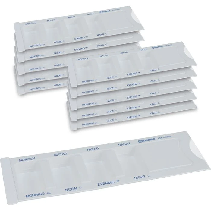 Ratiomed Tablettenbox Medikamentendispenser 1 Tag, Morgens-nachts, Weiß, 10 Stück 3 Ratiomed Tablettenbox Medikamentendispenser 1 Tag, Morgens-nachts, Weiß, 10 Stück