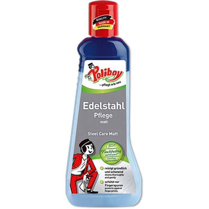 Poliboy Edelstahlreiniger Edelstahlpflege, 89200, Für Mattierten & Gebürsteten Edelstahl, 200ml 3 Poliboy Edelstahlreiniger Edelstahlpflege, 89200, Für Mattierten & Gebürsteten Edelstahl, 200ml