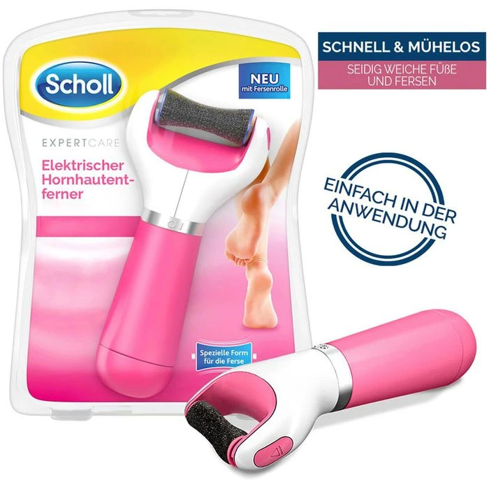 Scholl Hornhautentferner ExpertCare, Pink, Elektrisch, Starke Körnung, Mit Fersenrolle 3 Scholl Hornhautentferner ExpertCare, Pink, Elektrisch, Starke Körnung, Mit Fersenrolle