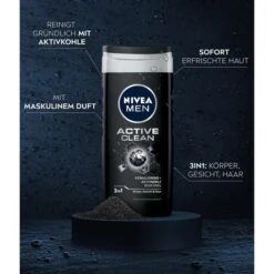 Nivea Duschgel Men Pflegedusche Active Clean, Für Männer, 250ml -Franz-Mensch Shop 49ef0dd8b6fc926a74ee0a4ca37c2596529d2a1d duschgel nivea men pflegedusche active clean