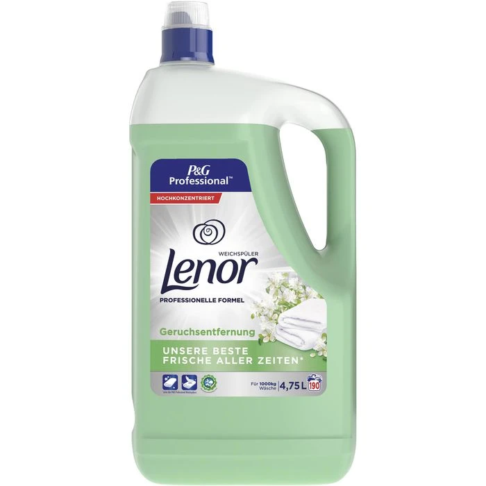 Lenor Weichspüler P&G Professional Odour, Eliminator, Konzentrat, 4,75 Liter, 190 WL 3 Lenor Weichspüler P&G Professional Odour, Eliminator, Konzentrat, 4,75 Liter, 190 WL