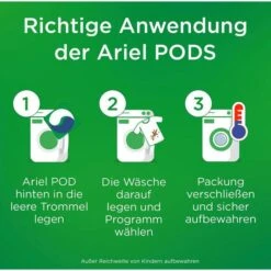 Ariel Waschmittel All-in-1 Pods Vollwaschmittel, Universal+, 0,4 Kg, 15 Waschladungen -Franz-Mensch Shop 4aa0581eb3d7e7263f0c8a8ab3a9f0bf835c3e45 waschmittel ariel all in 1 pods vollwaschmittel