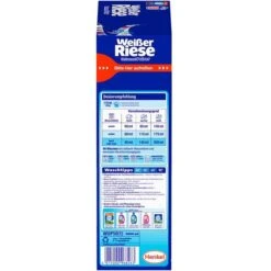 Weißer-Riese Waschmittel Universal Vollwaschmittel, Pulver, 5,5 Kg, 100 Waschladungen -Franz-Mensch Shop 4af9ca6cd84eb770a6b877679d7dcd259c8e712a waschmittel weisser riese universal vollwaschmittel