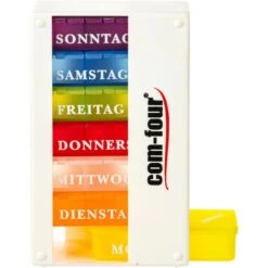 Böttcher-AG Tablettenbox 7 Tage, Pillendose, 7 X 3 Fächer, Mit Tageszeiten -Franz-Mensch Shop 4c4e97221c16b85fcd01b1741c80ff1a5f8bf099 tablettenbox com four 7 tage