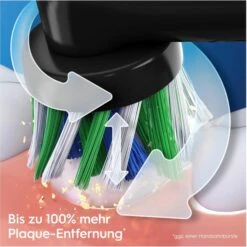 Oral B Oral-B Elektrische-Zahnbürste Pro 3 3500, Schwarz, Cross Action, 3 Putzmodi, 2 Bürsten Und Reiseetui -Franz-Mensch Shop 4c670306fca1137fe844df6e8c92f27d0b944df6 elektrische zahnbuerste oral b pro 3 3500 schwarz