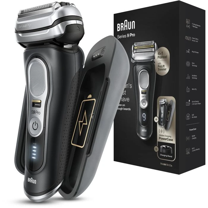 Braun Elektrorasierer Series 9 Pro Premium 9420s, Wet & Dry, 4+1 Scherkopf, Mit Trimmer & PowerCase 10 Braun Elektrorasierer Series 9 Pro Premium 9420s, Wet & Dry, 4+1 Scherkopf, Mit Trimmer & PowerCase – Bild 8