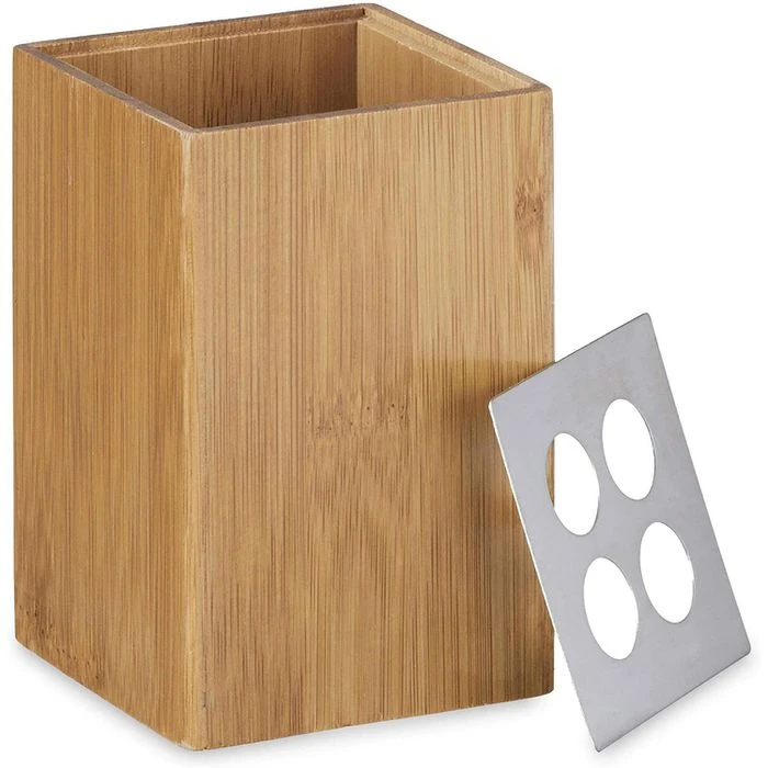 Relaxdays Badaccessoires-Set 10020224, 4-teilig, Aus Bambus, Braun 6 Relaxdays Badaccessoires-Set 10020224, 4-teilig, Aus Bambus, Braun – Bild 4