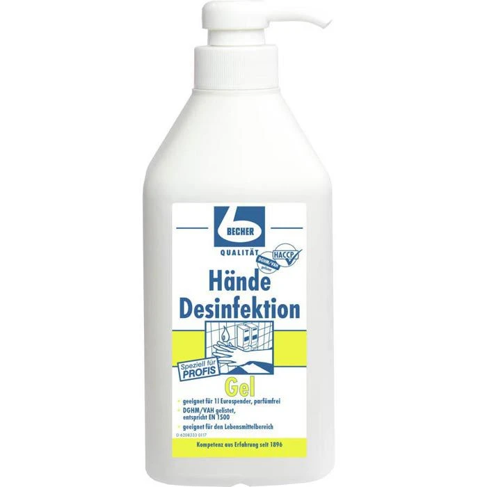 Dr.Becher Desinfektionsmittel 1471000, Händedesinfektionsgel, 1 Liter 3 Dr.Becher Desinfektionsmittel 1471000, Händedesinfektionsgel, 1 Liter