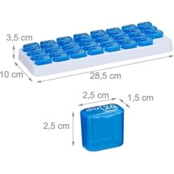 Relaxdays Tablettenbox 31 Tage, Täglich, 2 Stück -Franz-Mensch Shop 53ed136396391c2588fb1631ed5e244546b9b5ad tablettenbox relaxdays 31 tage