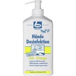 Dr.Becher Desinfektionsmittel 1468000, Händedesinfektionsgel, 500ml, Orange