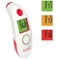 Scala Fieberthermometer SC 8360, Infrarot, Stirn, Farbwechsel-Display, Digital, Kontaktlos