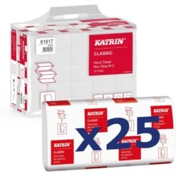 Katrin Papierhandtücher Classic Non Stop M 2 S, 2-lagig, Interfold-Falz, 20,3 X 24 Cm, 4000 Stück