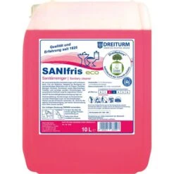 Dreiturm Badreiniger SANIfris Eco DreiNatura, 3349, Sanitärreiniger, Gegen Kalk Und Schmutz, 10 Liter