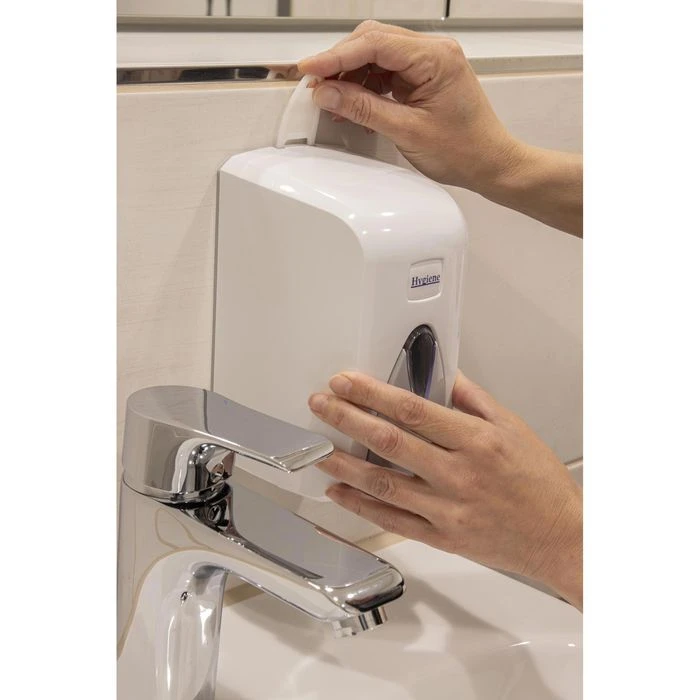 Böttcher-AG Seifenspender Profi, Kunststoff, Weiß, 500ml 5 Böttcher-AG Seifenspender Profi, Kunststoff, Weiß, 500ml – Bild 3