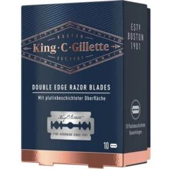 King.C.Gillette Rasierklingen, Double Edge Razor Blades, Für Herren, 10 Stück -Franz-Mensch Shop 66339de63c1c276e34b9e184f8005ef4c0bd2f8c rasierklingen king.c.gillette