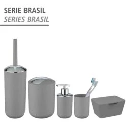 Wenko Seifenspender Brasil, 22247100, Kunststoff, Grau, 320ml -Franz-Mensch Shop 6986b6e788b33b0187e3b05782dcd5c0a1b60caa seifenspender wenko brasil 22247100