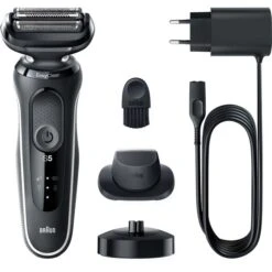 Braun Elektrorasierer Series 5 51-W4200cs, Weiß, Wet & Dry, Mit EasyClick-Trimmer Und Ladestation -Franz-Mensch Shop 6a5a1110f3a1b74b62ddfe62f861768b5a46d16c elektrorasierer braun series 5 51 w4200cs weiss