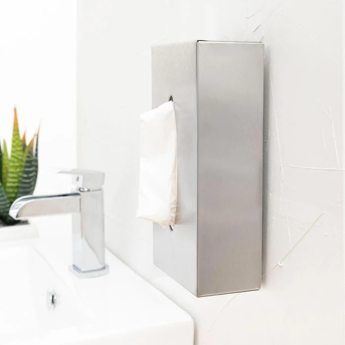 Kosmetiktücherbox Axentia Edelstahl, BxHxT: 24,5 X 7,0 X 13,0 Cm, Silber, 24cm 4 Kosmetiktücherbox Axentia Edelstahl, BxHxT: 24,5 X 7,0 X 13,0 Cm, Silber, 24cm – Bild 2