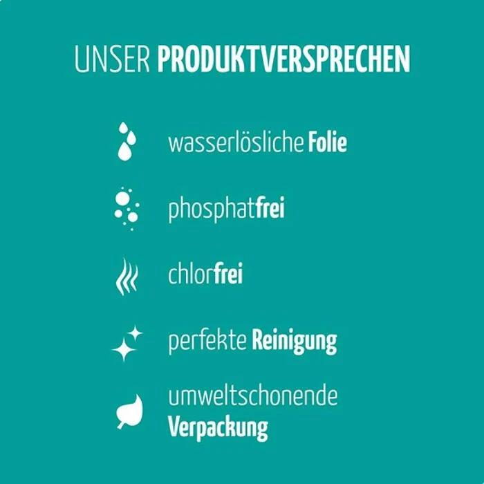 Claro Spülmaschinentabs Hygiene Tabs, Alles In 1, 99,99% Desinfektion, Phosphatfrei, 30 Tabs 5 Claro Spülmaschinentabs Hygiene Tabs, Alles In 1, 99,99% Desinfektion, Phosphatfrei, 30 Tabs – Bild 3
